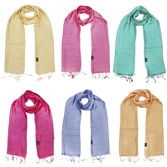 Destello Silk blend Gemstone scarves Gemporia