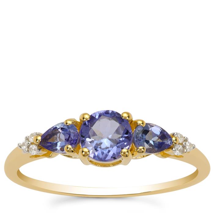 10k gold Genuine Tanzanite and White Zircon Jacque Christie collection online