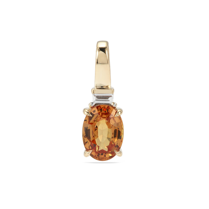RARE !! SAPHIR ORANGE DE TANZANIE : 4.3 mm x 3.5 mm ★★ p330