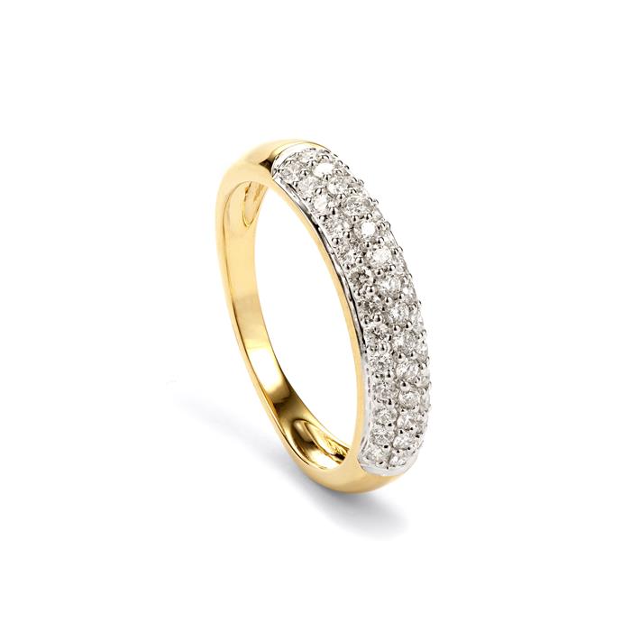 Canadian Diamond Ring in 9K Gold 0.51ct | Gemporia