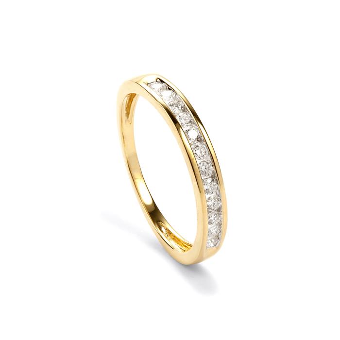 Canadian Diamond Ring in 9K Gold 0.26ct | Gemporia