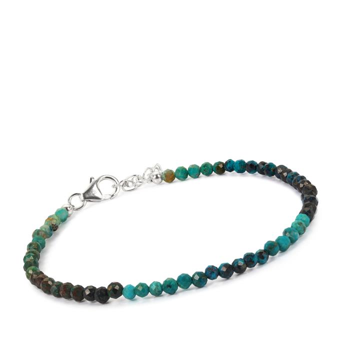 Deals Chrysocolla, Malachite, and 925 Bracelet